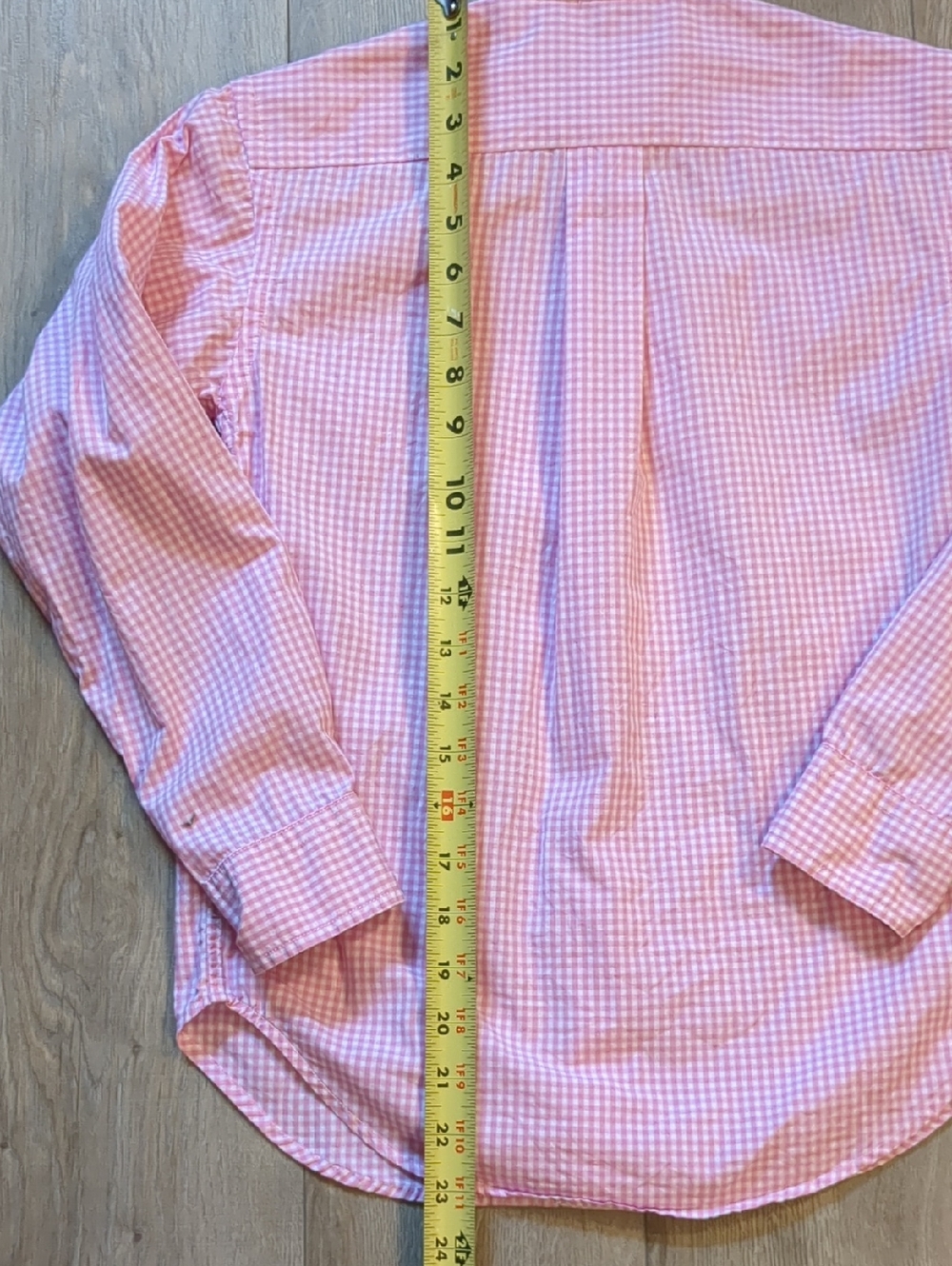 BOYS RALPH LAUREN GINGHAM PINK/WHITE SHIRT - SIZE SMALL 6/8 - Picture 5 of 6